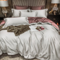 100% Long-staple Cotton Bed Sheets Pink Comforter Set Hotel Bedding Set